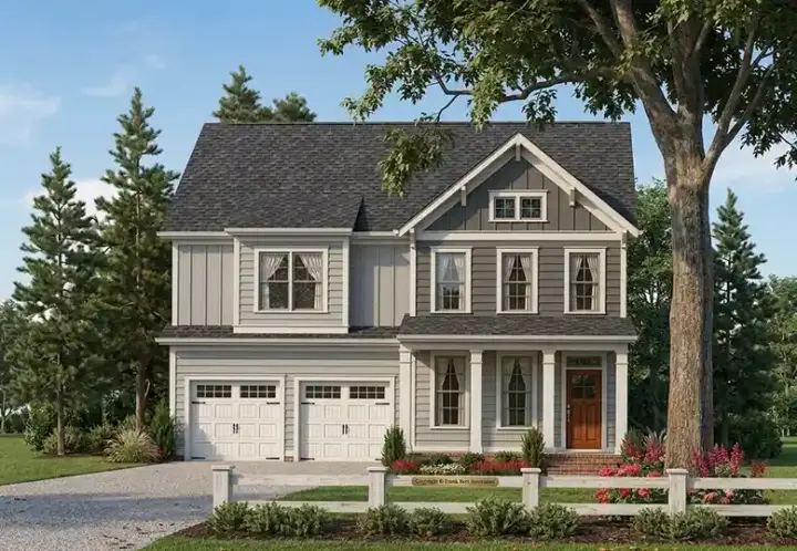 Craftsman house plans 85-185 - front exterior, 2,386 sq ft, 4 bed, 2 bath house plans | Monster House Plans