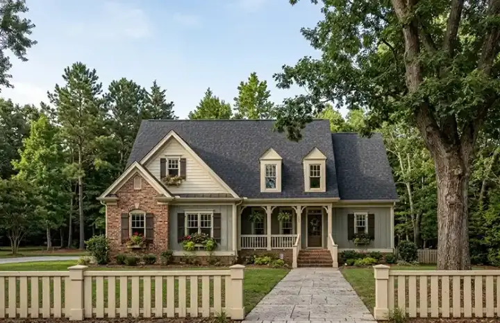 Country house plans 85-189 - front exterior, 1,656 sq ft, 4 bed, 3 bath house plans | Monster House Plans