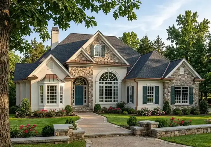 Traditional house plans 85-191 - front exterior, 2,322 sq ft, 3 bed, 2 bath house plans | Monster House Plans