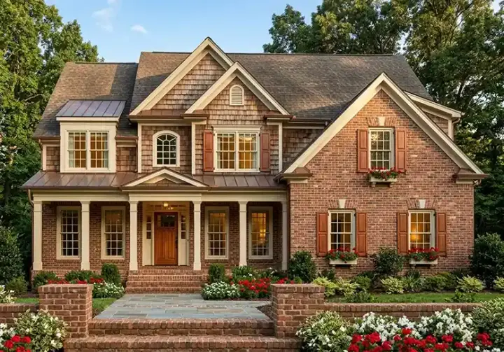 Country house plans 85-203 - front exterior, 2,717 sq ft, 5 bed, 3 bath house plans | Monster House Plans