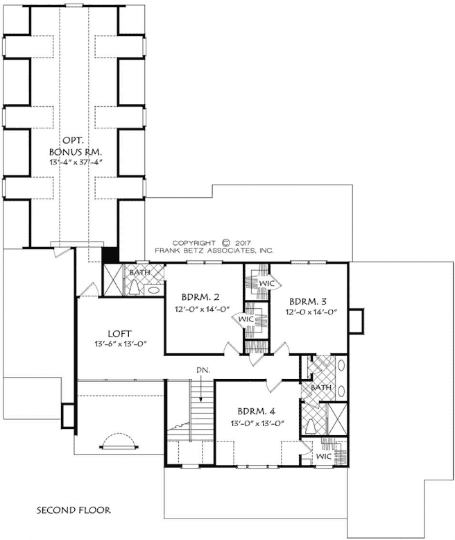 Upper/Second Floor Plan: 85-211