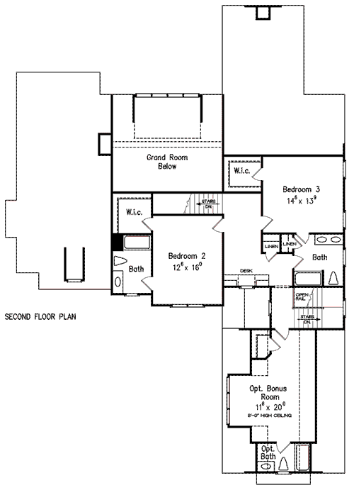 Upper/Second Floor Plan: 85-216
