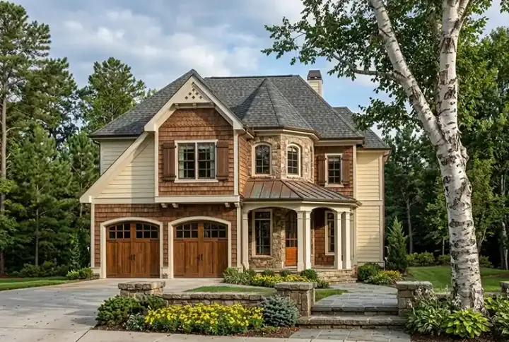Country house plans 85-223 - front exterior, 2,403 sq ft, 5 bed, 3 bath house plans | Monster House Plans