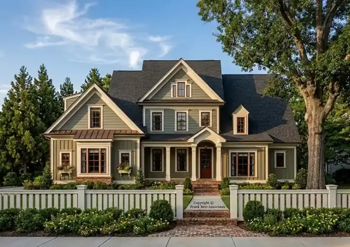 Traditional house plans 85-240 - front exterior, 3,230 sq ft, 4 bed, 4 bath house plans | Monster House Plans