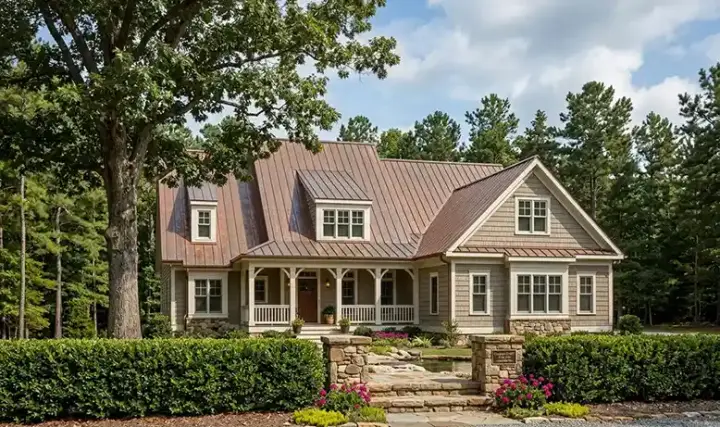 Country house plans 85-242 - front exterior, 2,578 sq ft, 4 bed, 3 bath house plans | Monster House Plans