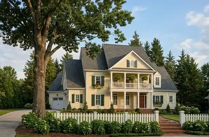 Cottage house plans 85-246 - front exterior, 3,088 sq ft, 4 bed, 3 bath house plans | Monster House Plans