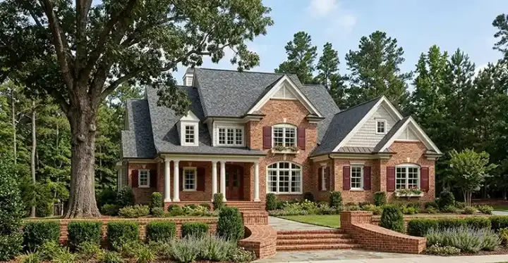 Traditional house plans 85-249 - front exterior, 3,710 sq ft, 4 bed, 4 bath house plans | Monster House Plans