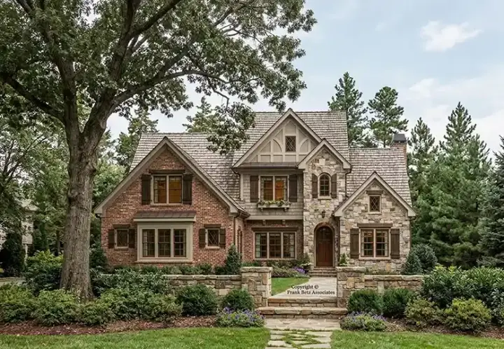 European house plans 85-250 - front exterior, 3,231 sq ft, 4 bed, 4 bath house plans | Monster House Plans