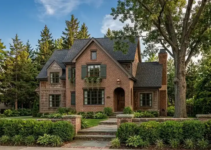 European house plans 85-256 - front exterior, 2,904 sq ft, 4 bed, 3 bath house plans | Monster House Plans