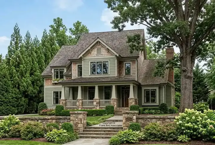 Craftsman house plans 85-257 - front exterior, 2,883 sq ft, 4 bed, 3 bath house plans | Monster House Plans