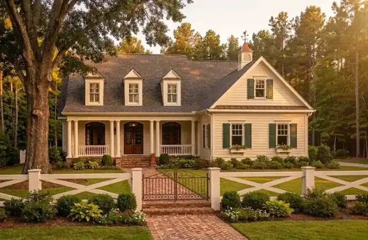 Farmhouse house plans 85-260 - front exterior, 2,322 sq ft, 4 bed, 3 bath house plans | Monster House Plans