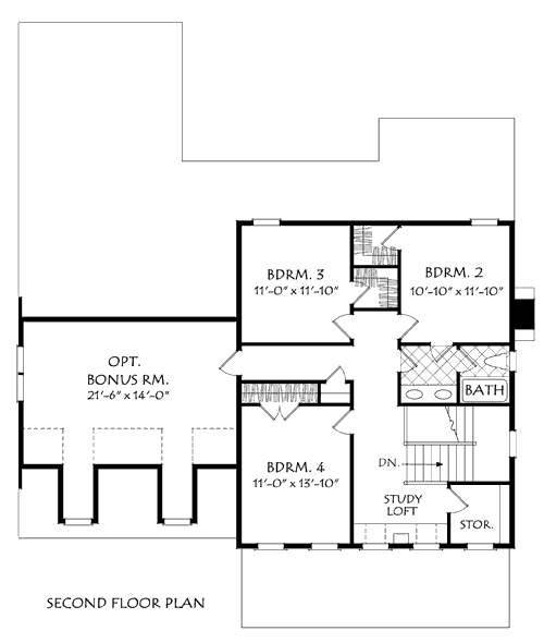 Upper/Second Floor Plan: 85-268