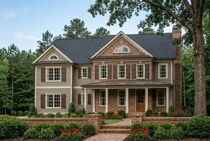 Southern house plans 85-271 - front exterior, 2,343 sq ft, 4 bed, 2 bath house plans | Monster House Plans