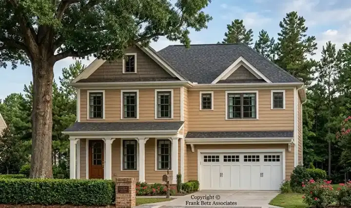 Traditional house plans 85-275 - front exterior, 2,286 sq ft, 4 bed, 2 bath house plans | Monster House Plans