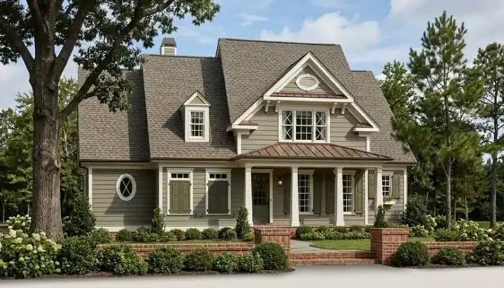 Country house plans 85-281 - front exterior, 3,004 sq ft, 4 bed, 3 bath house plans | Monster House Plans