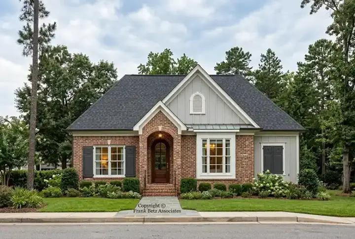 Cottage house plans 85-303 - front exterior, 2,717 sq ft, 3 bed, 2 bath house plans | Monster House Plans