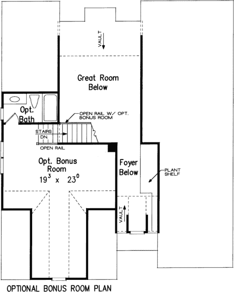 Upper/Second Floor Plan: 85-308