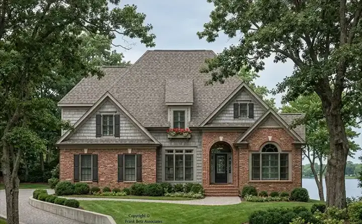 Traditional house plans 85-310 - front exterior, 2,445 sq ft, 4 bed, 2 bath house plans | Monster House Plans