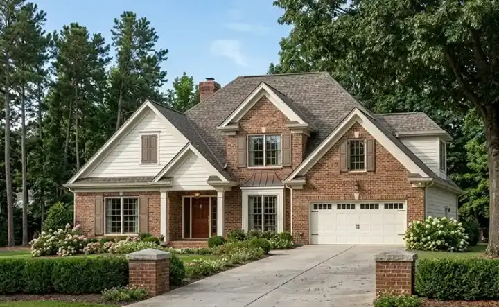 Traditional house plans 85-317 - front exterior, 1,874 sq ft, 4 bed, 2 bath house plans | Monster House Plans