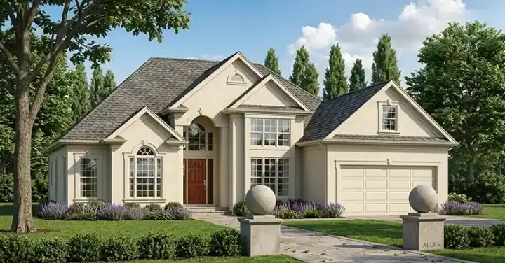 Traditional house plans 85-318 - front exterior, 1,715 sq ft, 3 bed, 2 bath house plans | Monster House Plans