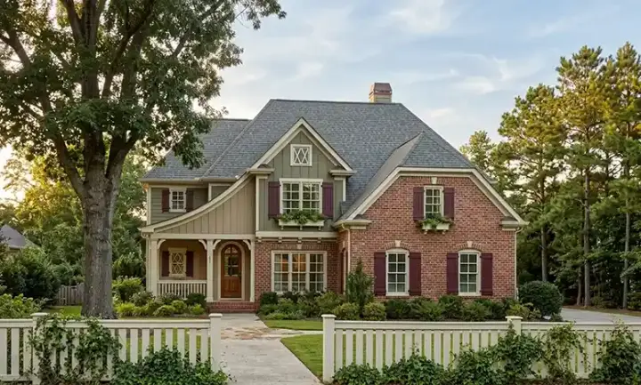 Cottage house plans 85-327 - front exterior, 2,704 sq ft, 4 bed, 3 bath house plans | Monster House Plans
