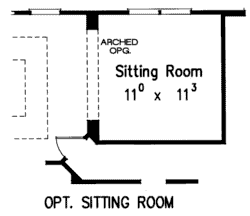 Southern-colonial Style Floor Plans Plan: 85-331