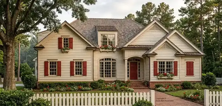 Traditional house plans 85-344 - front exterior, 2,234 sq ft, 4 bed, 3 bath house plans | Monster House Plans