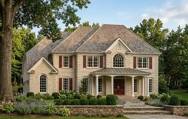 Southern house plans 85-348 - front exterior, 2,887 sq ft, 4 bed, 3 bath house plans | Monster House Plans