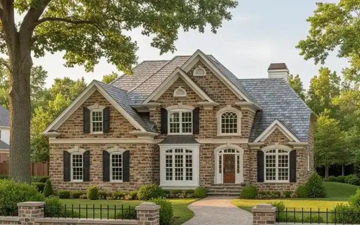 Traditional house plans 85-351 - front exterior, 2,712 sq ft, 4 bed, 3 bath house plans | Monster House Plans