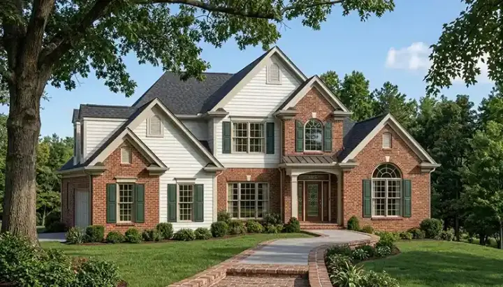 Traditional house plans 85-352 - front exterior, 2,115 sq ft, 3 bed, 2 bath house plans | Monster House Plans