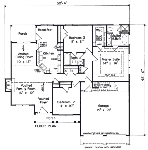 Main Floor Plan: 85-357