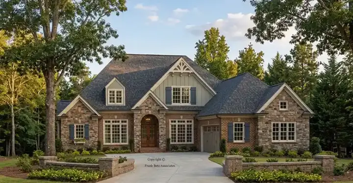 Cottage house plans 85-362 - front exterior, 2,700 sq ft, 3 bed, 2 bath house plans | Monster House Plans