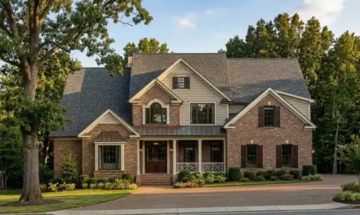 Traditional house plans 85-369 - front exterior, 3,460 sq ft, 4 bed, 3 bath house plans | Monster House Plans