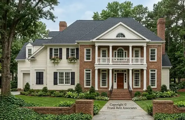 Southern house plans 85-371 - front exterior, 3,449 sq ft, 5 bed, 4 bath house plans | Monster House Plans