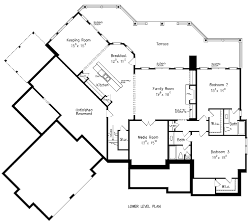 Lower Floor Plan: 85-381