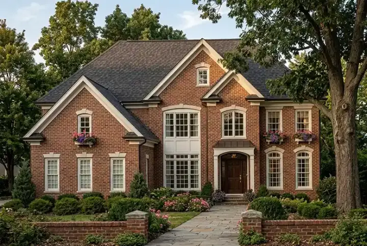 Traditional house plans 85-385 - front exterior, 3,342 sq ft, 4 bed, 4 bath house plans | Monster House Plans