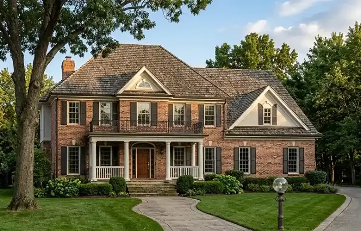 Southern Colonial house plans 85-388 - front exterior, 2,892 sq ft, 4 bed, 3 bath house plans | Monster House Plans