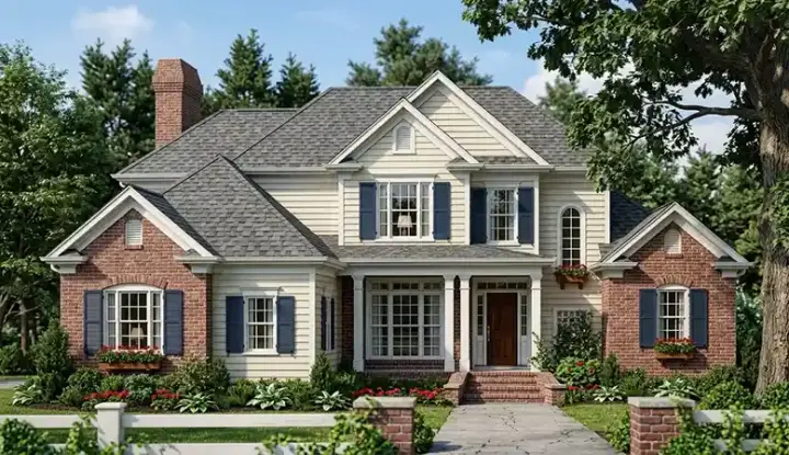 Southern house plans 85-397 - front exterior, 2,858 sq ft, 4 bed, 4 bath house plans | Monster House Plans