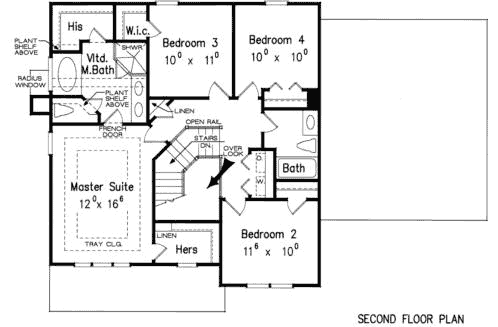 Upper/Second Floor Plan:85-398