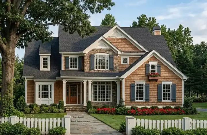 Cottage house plans 85-406 - front exterior, 2,723 sq ft, 4 bed, 3 bath house plans | Monster House Plans