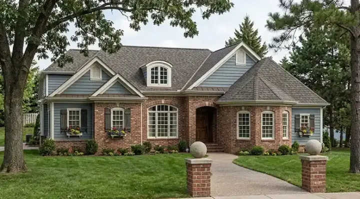 Traditional house plans 85-411 - front exterior, 2,422 sq ft, 3 bed, 2 bath house plans | Monster House Plans