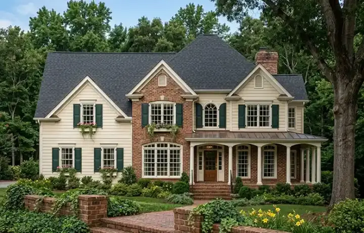 Southern house plans 85-413 - front exterior, 2,766 sq ft, 4 bed, 2 bath house plans | Monster House Plans