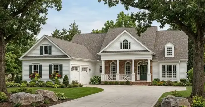 Southern house plans 85-414 - front exterior, 2,426 sq ft, 4 bed, 2 bath house plans | Monster House Plans