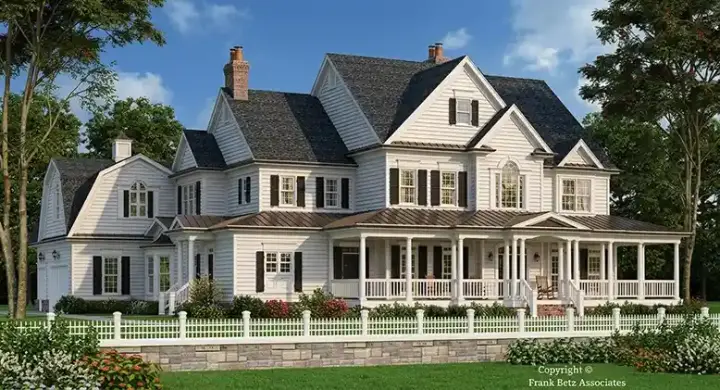 Southern house plans 85-417 - front exterior, 5,466 sq ft, 5 bed, 5 bath house plans | Monster House Plans