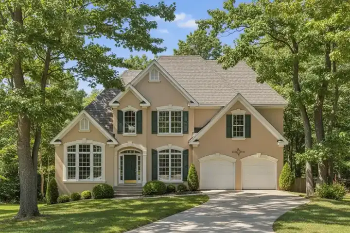 European house plans 85-431 - front exterior, 2,200 sq ft, 3 bed, 2 bath house plans | Monster House Plans