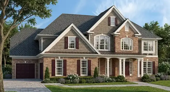 Traditional house plans 85-432 - front exterior, 3,384 sq ft, 5 bed, 4 bath house plans | Monster House Plans