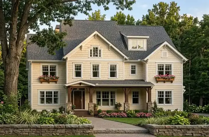 Traditional house plans 85-433 - front exterior, 2,907 sq ft, 4 bed, 3 bath house plans | Monster House Plans