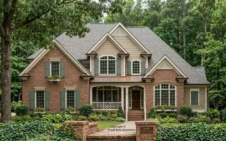 Traditional house plans 85-439 - front exterior, 2,957 sq ft, 4 bed, 4 bath house plans | Monster House Plans