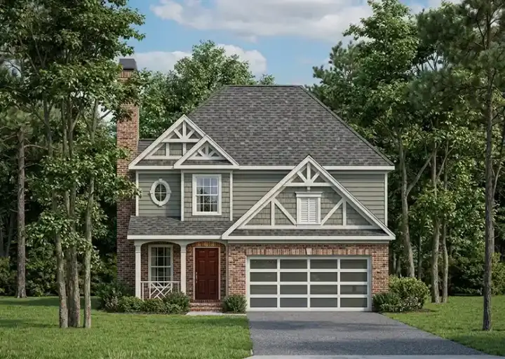 Traditional house plans 85-440 - front exterior, 1,358 sq ft, 3 bed, 2 bath house plans | Monster House Plans