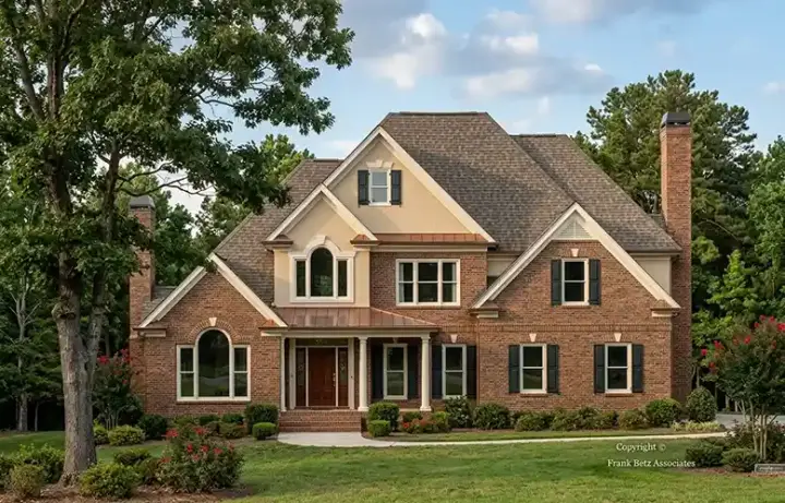 Traditional house plans 85-443 - front exterior, 3,462 sq ft, 4 bed, 3 bath house plans | Monster House Plans